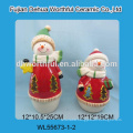 2016 christmas ornaments ceramic candle holder in santa claus shape